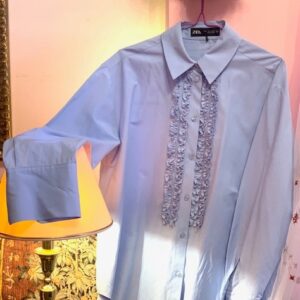 Shirt 14: Zara Blue Shirt (36-38).