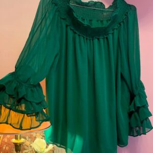 Tops 21 Elegant Green Top (38-40).